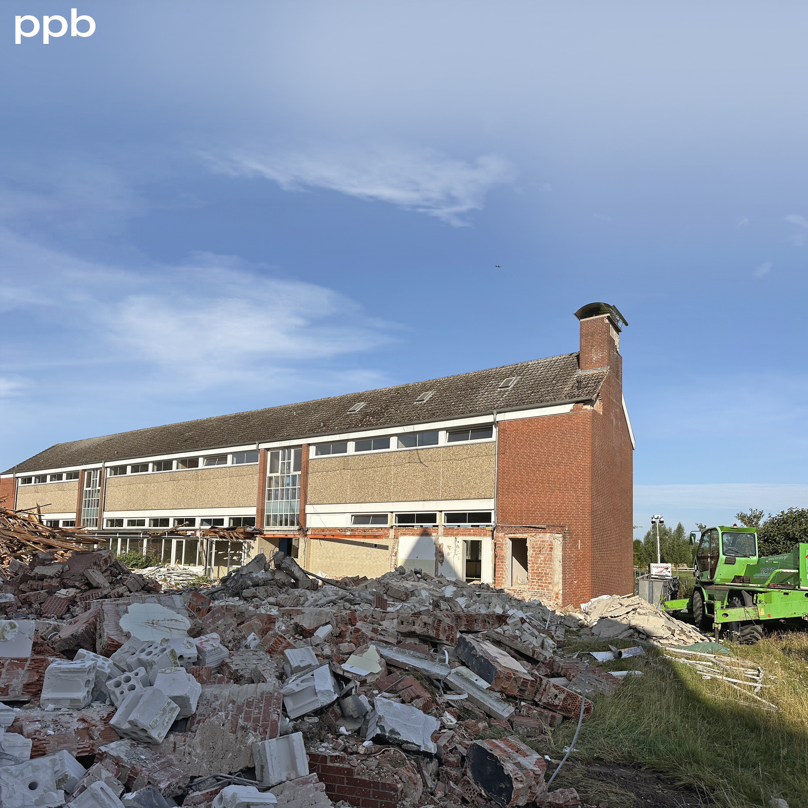 Grundschule Evesen, Abriss Altbau ppb