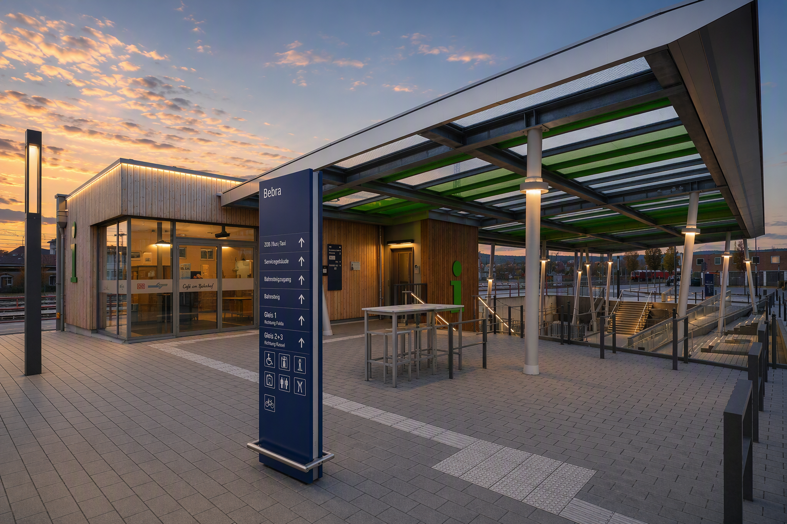 Neubau D&auml;cher am Bahnhof Bebra 