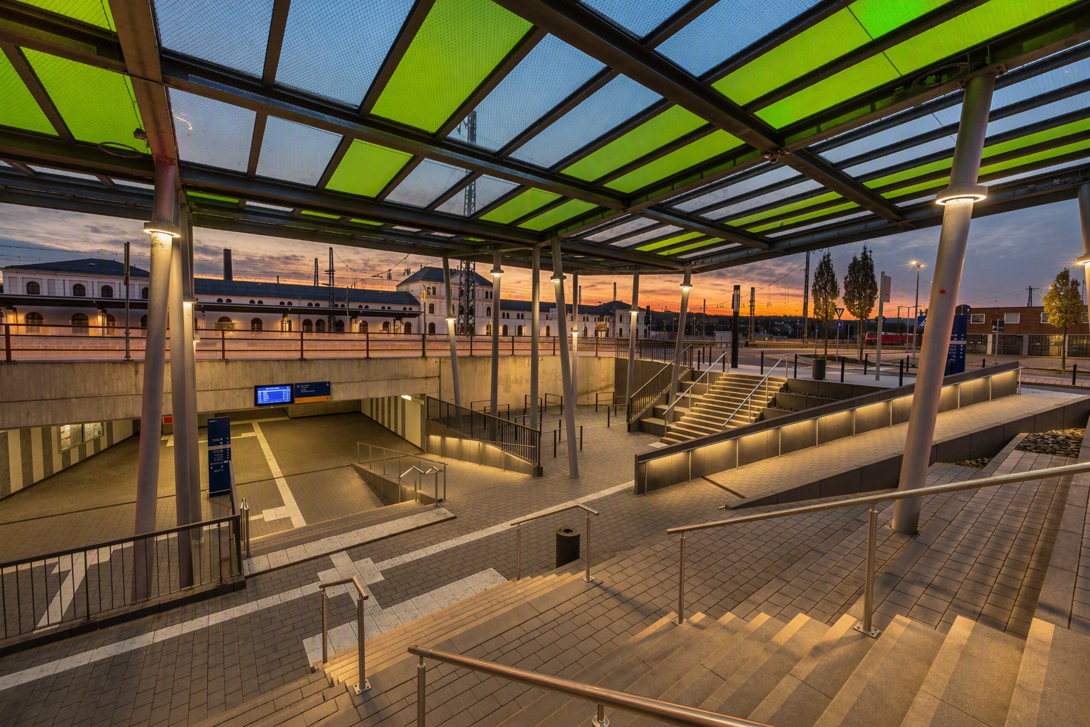Neubau D&auml;cher am Bahnhof Bebra 