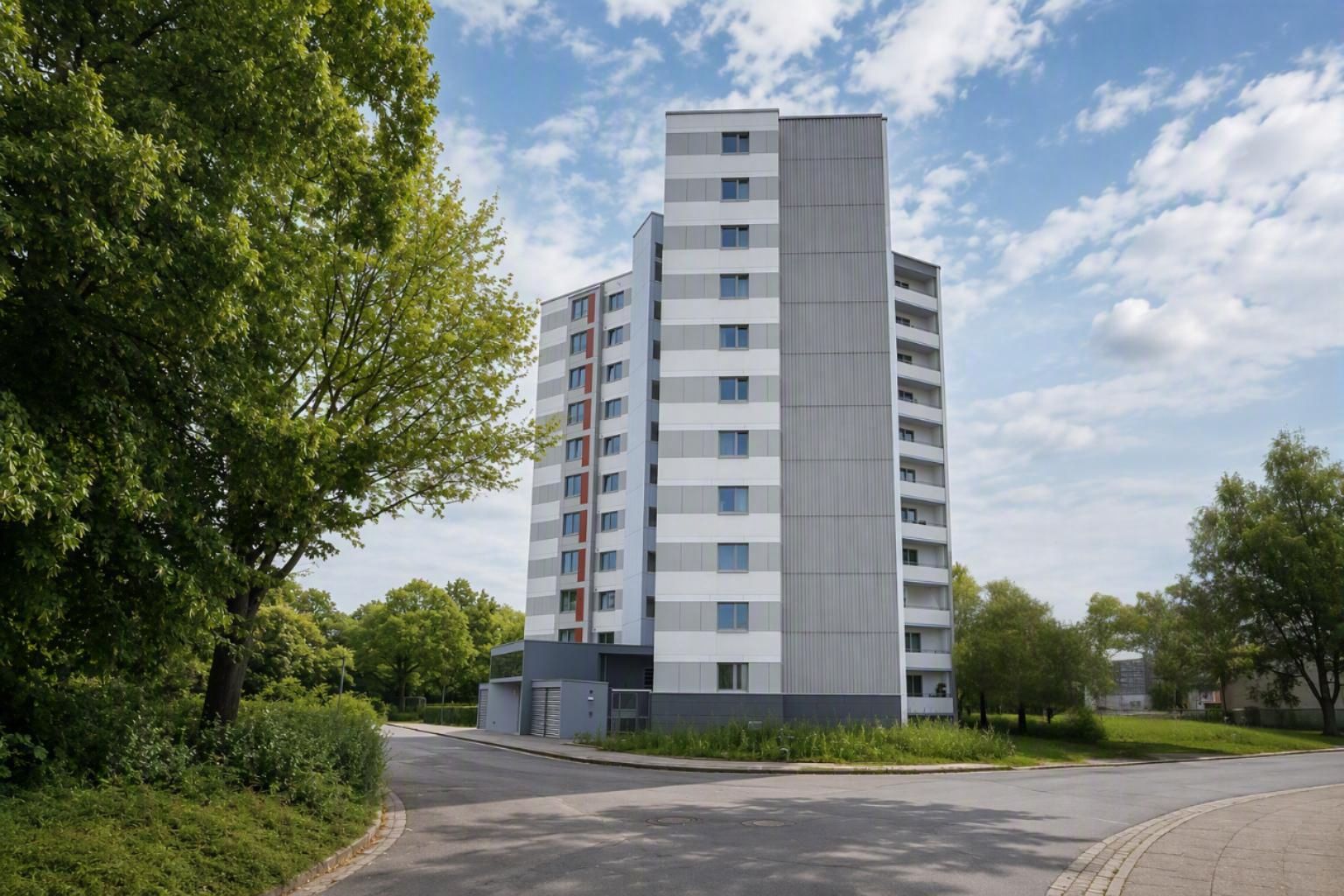 Sanierung des Hochhauses in der Wilhelm-Busch-Stra&szlig;e 6 Hildesheim 
